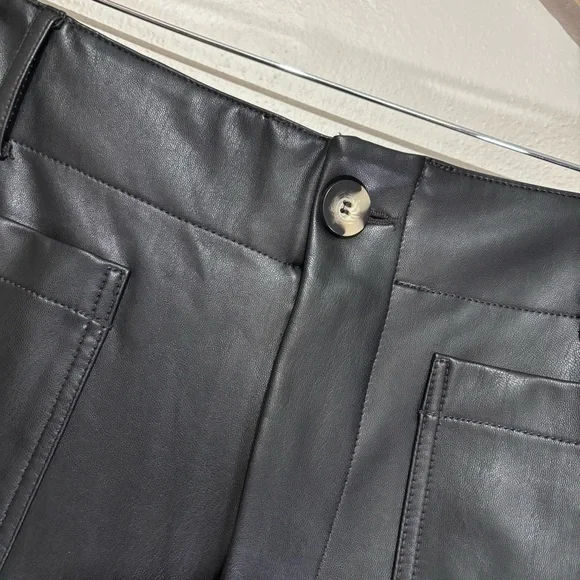 Maeve Anthropologie Colette Black Wide Leg Cropped Pants Size 30 - Picture 3 of 7